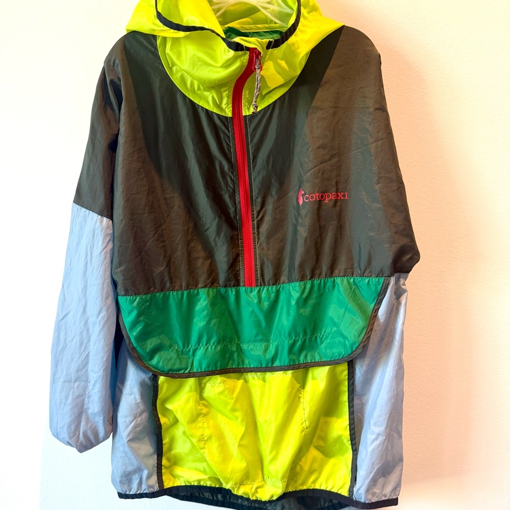 Cotopaxi Teca Half Zip Lightweight Jacket Women’s XS Olive Chartreuse Gray